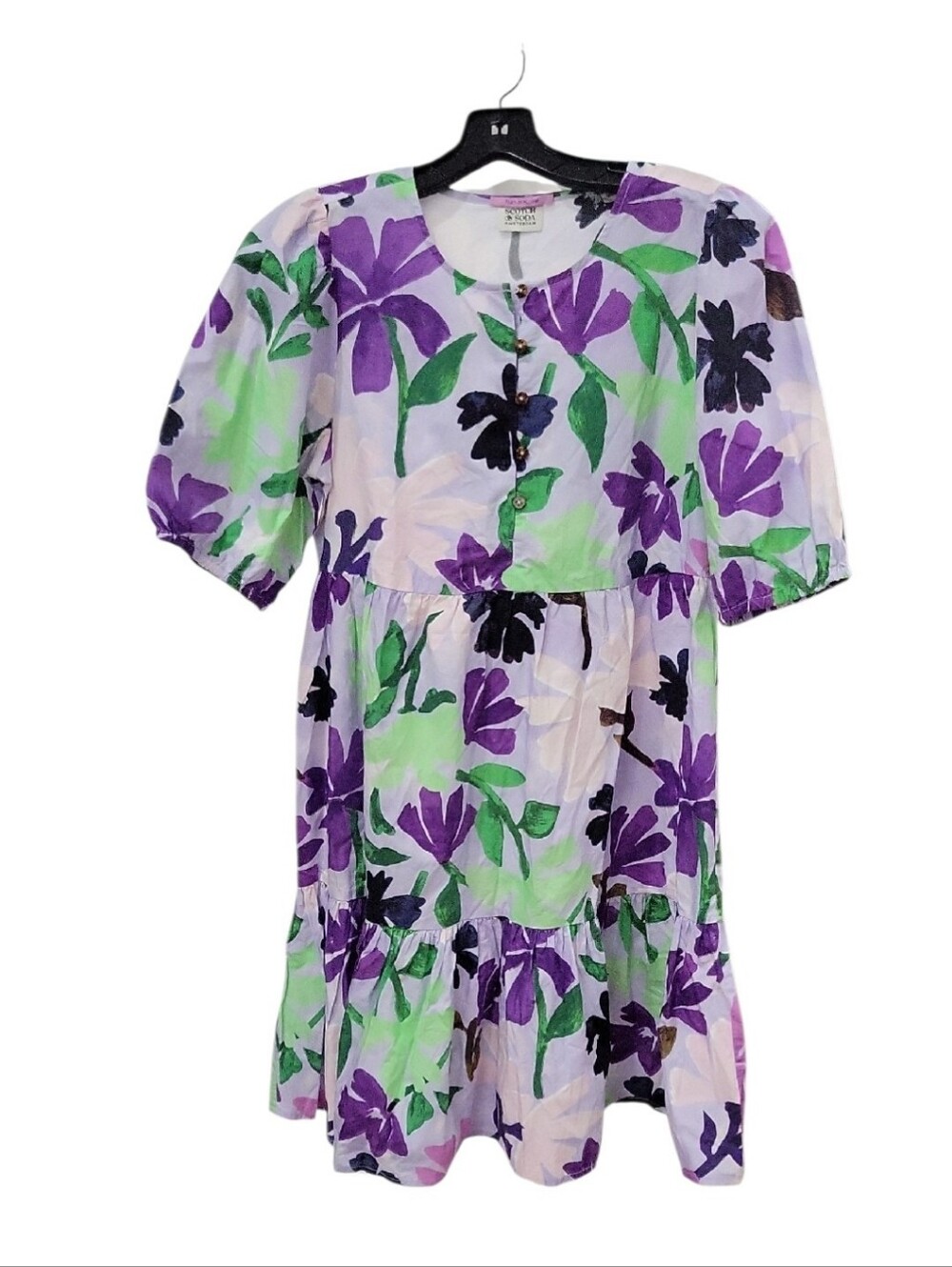 Scotch & Soda Girls' Mauve Floral Print Size 16 - Picture 3 of 11